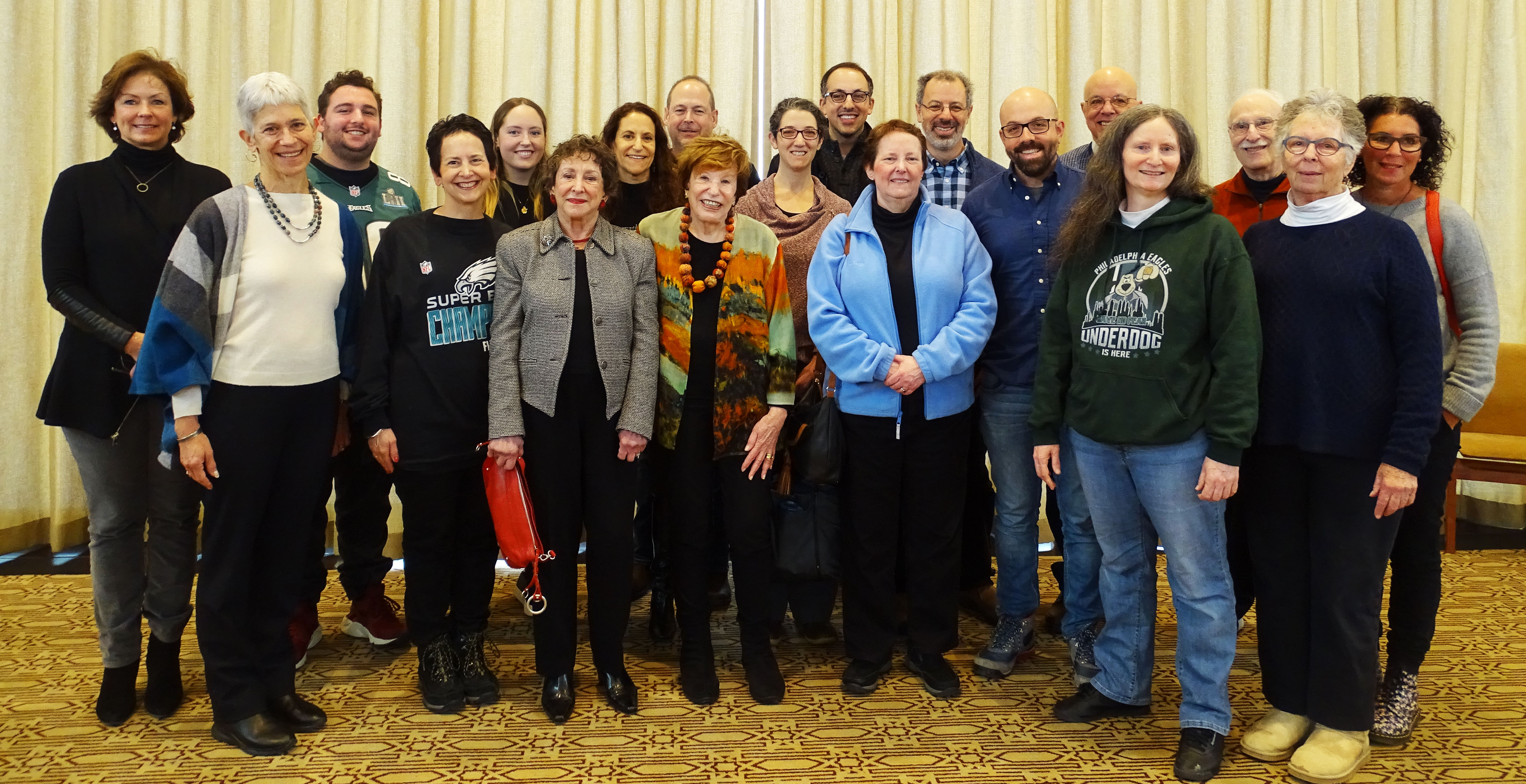 Descendants of Henry Magaziner at Rodeph Shalom on 13 January 2019